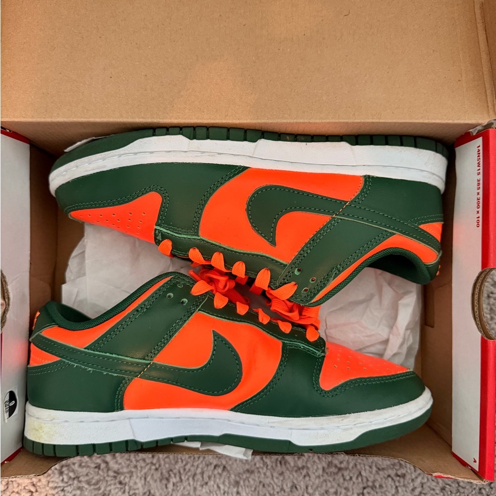 Nike Green and Orange Sneakers